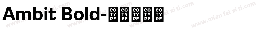 Ambit Bold字体转换